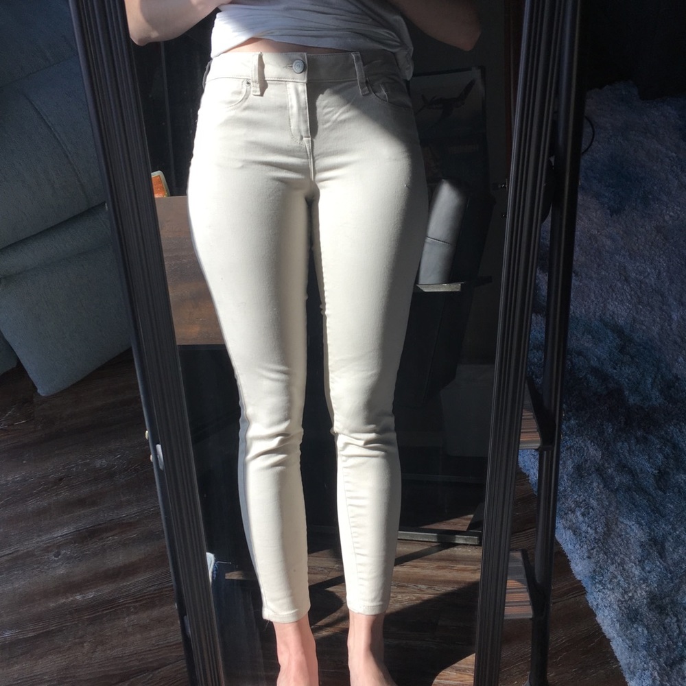 NWOT Aeropostale Beige Ankle Jeggings